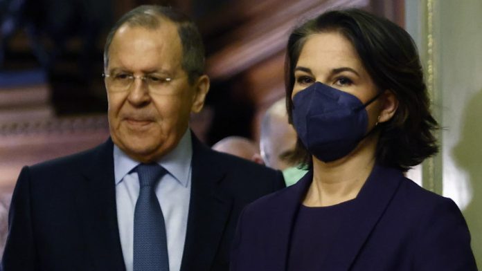 German Federal Foreign Minister Annalena Baerbock visits Moscow