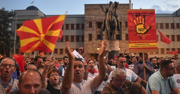 VMRO DPMNE Opposition party Protest