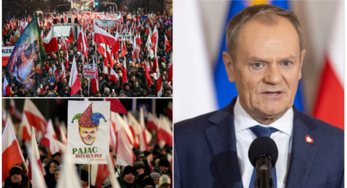 полша туск протести