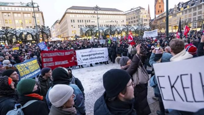 протест германия