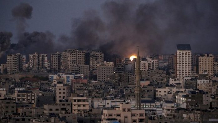 Smoke-Israeli-strike-Gaza