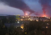 Украйна е ударила нефтопреработвателния завод в Саратов, има попадения и в жилищни сгради